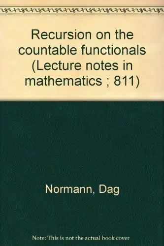 Cover of Recursion on the countable functionals