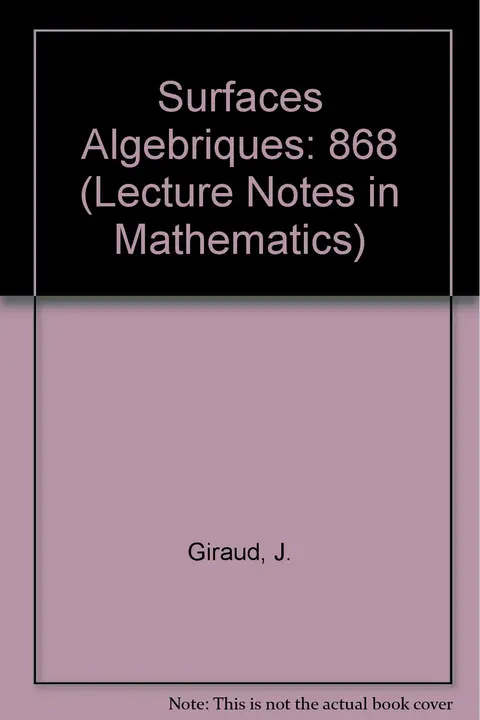 Cover of Surfaces Algebriques