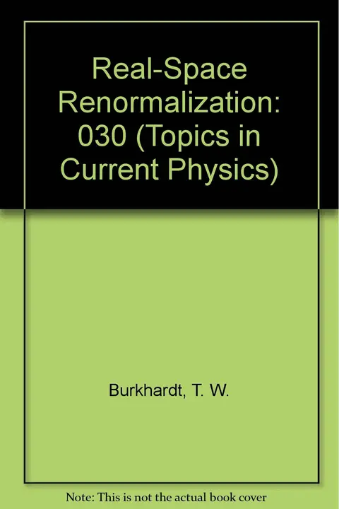 Cover of Real-Space Renormalization