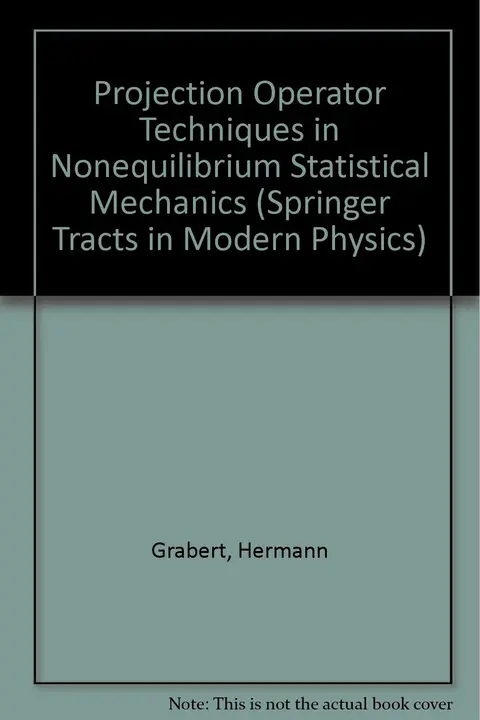 Cover of Projection Operator Techniques in Nonequilibrium Statistical Mechanics