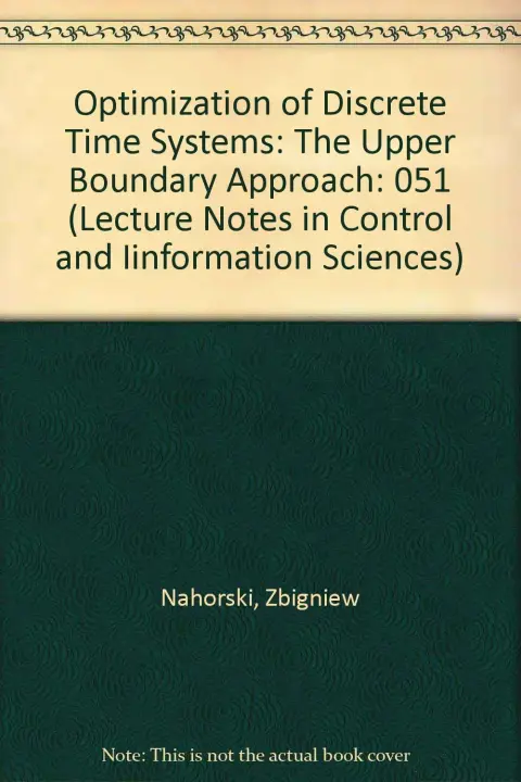 Cover of Optimization of Discrete Time Systems