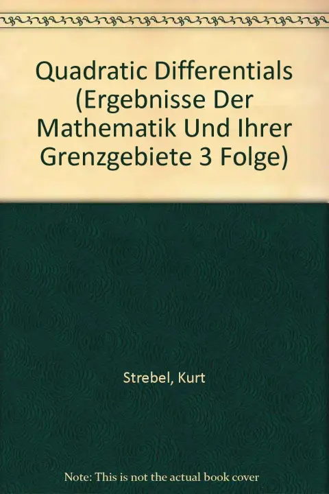 Cover of Quadratic Differentials