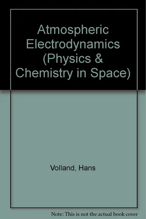 Cover of Atmospheric Electrodynamics