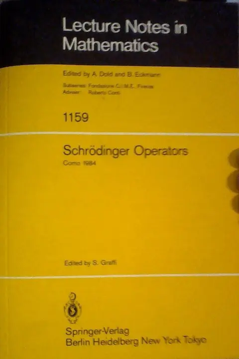 Cover of Schrodinger Operators