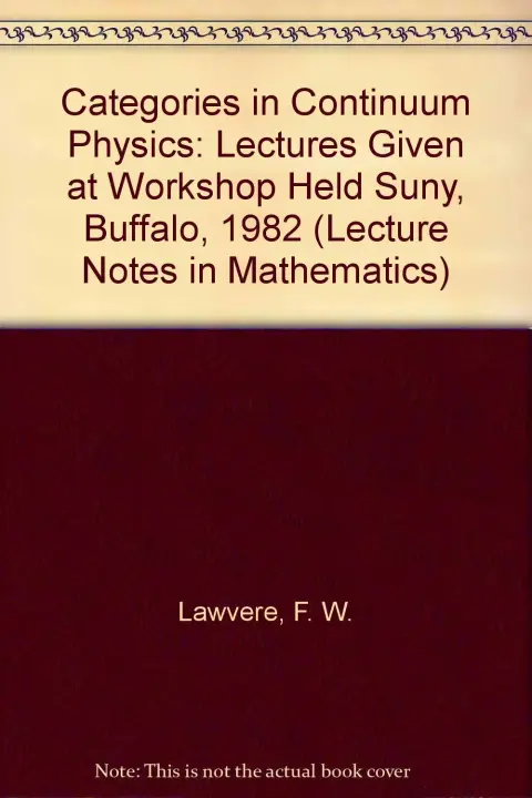 Cover of Categories in Continuum Physics