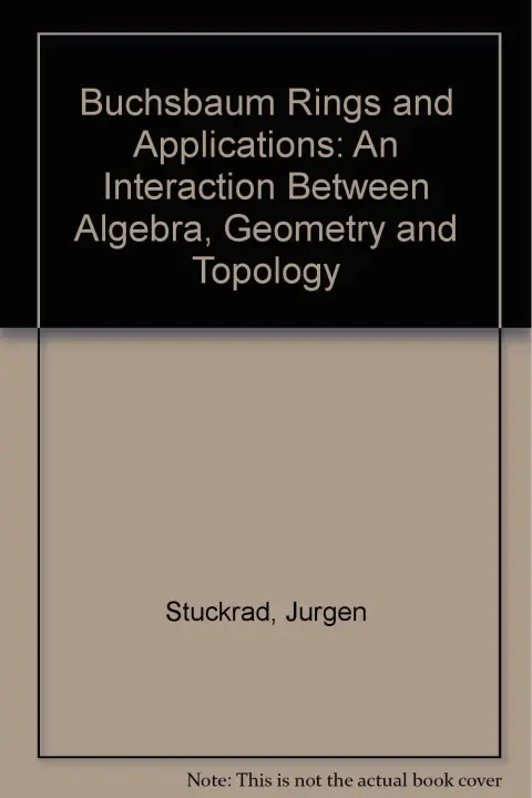 Cover of Buchsbaum Rings and Applications