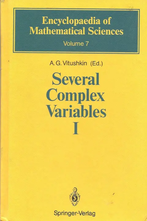 Cover of Several Complex Variables I