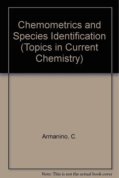 Cover of Chemometrics and Species Identification