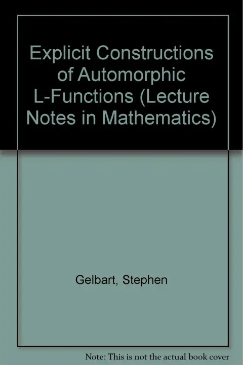 Cover of Explicit Constructions of Automorphic L-Functions