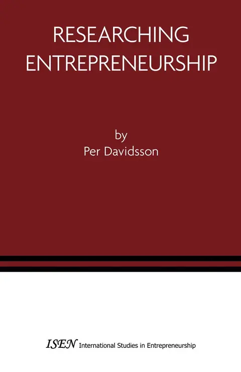 Cover of Researching Entrepreneurship