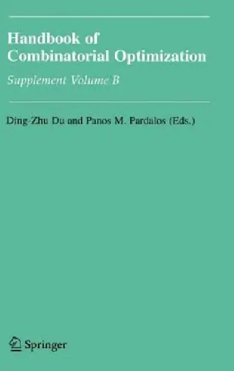 Cover of Handbook of Combinatorial Optimization