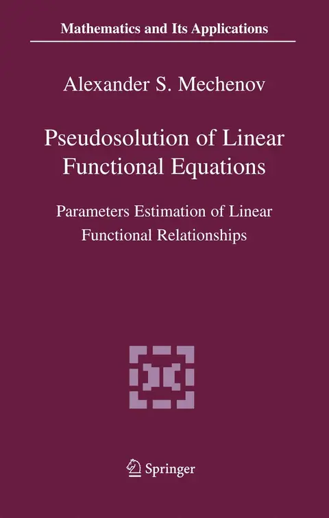 Cover of Pseudosolution of Linear Functional Equations