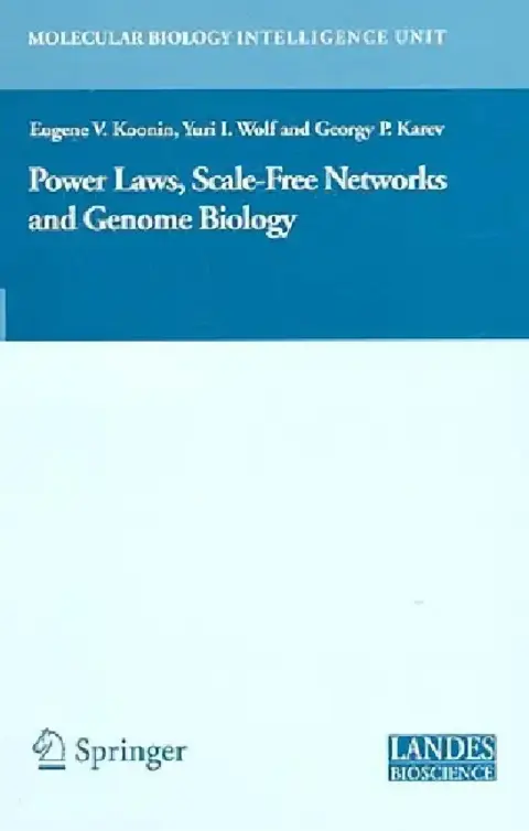 Cover of Power Laws, Scale-Free Networks and Genome Biology