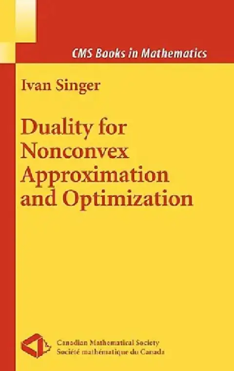 Cover of Duality for Nonconvex Approximation and Optimization
