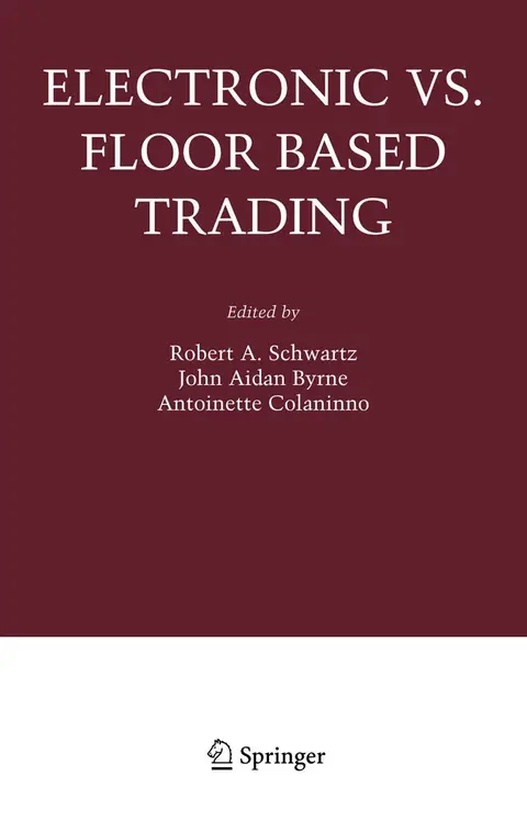 Cover of Electronic vs. Floor Based Trading