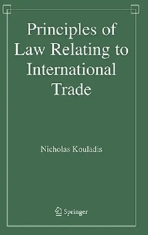 Cover of Principles of Law Relating to International Trade