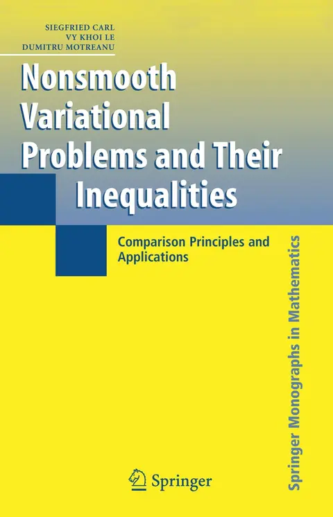 Cover of Nonsmooth Variational Problems and Their Inequalities