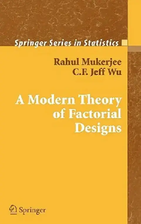 Cover of A Modern Theory of Factorial Design