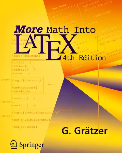 Cover of More Math into Latex