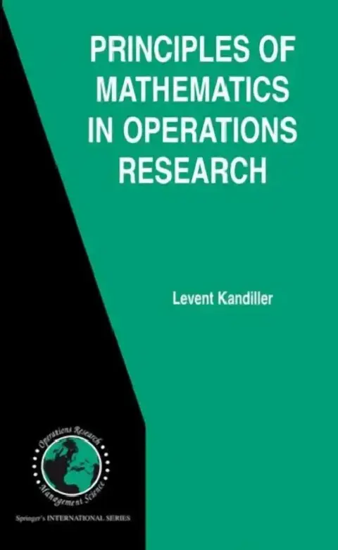 Cover of Principles of Mathematics in Operations Research