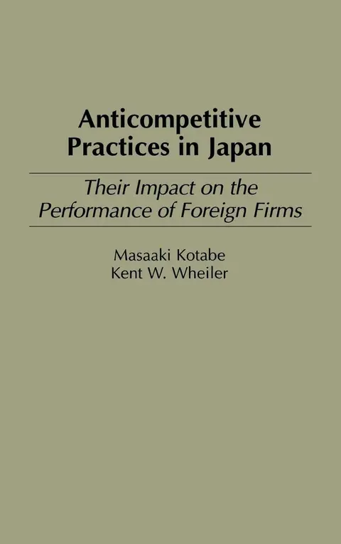 Cover of Anticompetitive Practices in Japan