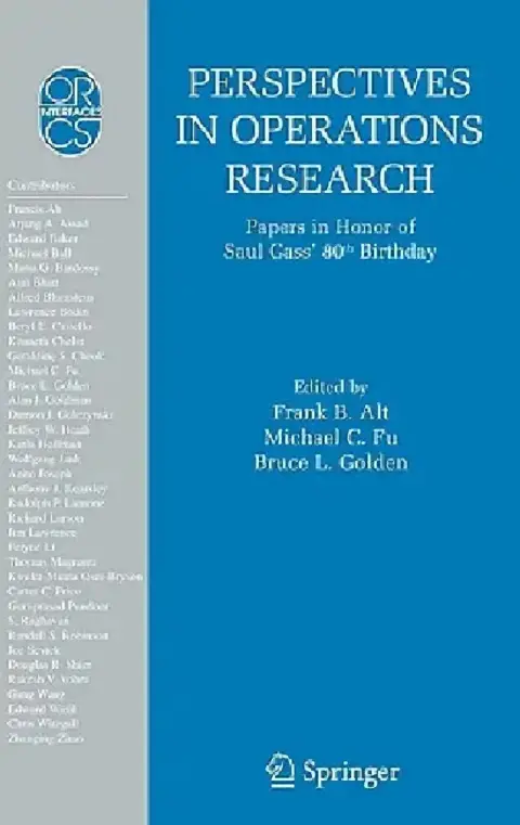 Cover of Perspectives in Operations Research