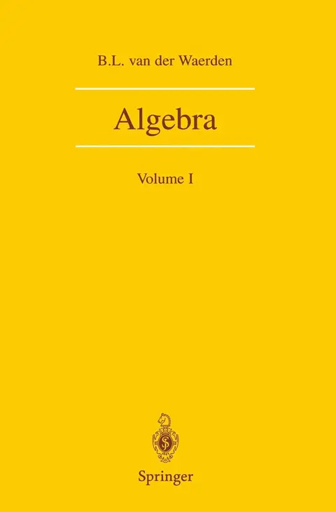 Cover of Algebra Volume 1