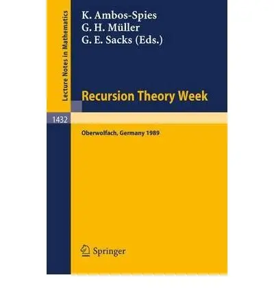 Cover of Recursion Theory Week