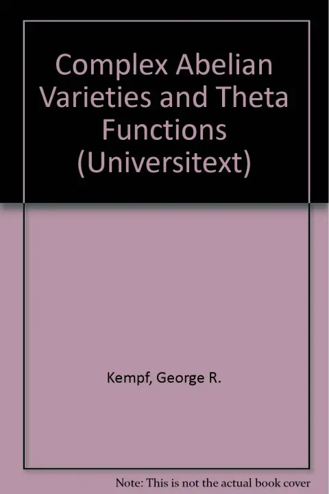 Cover of Complex Abelian Varieties and Theta Functions