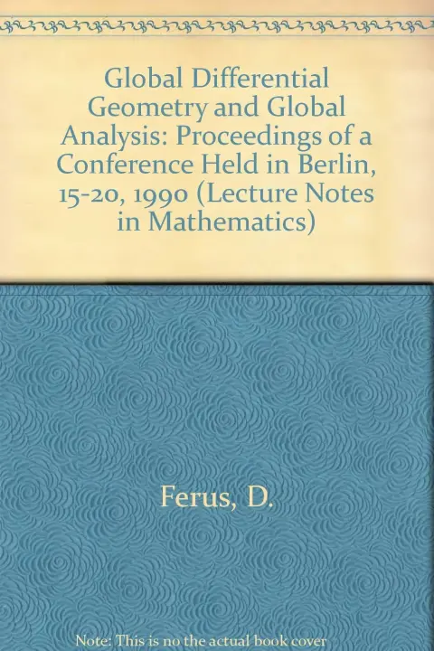 Cover of Global Differential Geometry and Global Analysis
