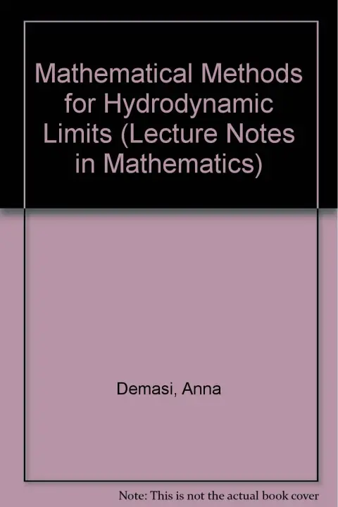 Cover of Mathematical Methods for Hydrodynamic Limits