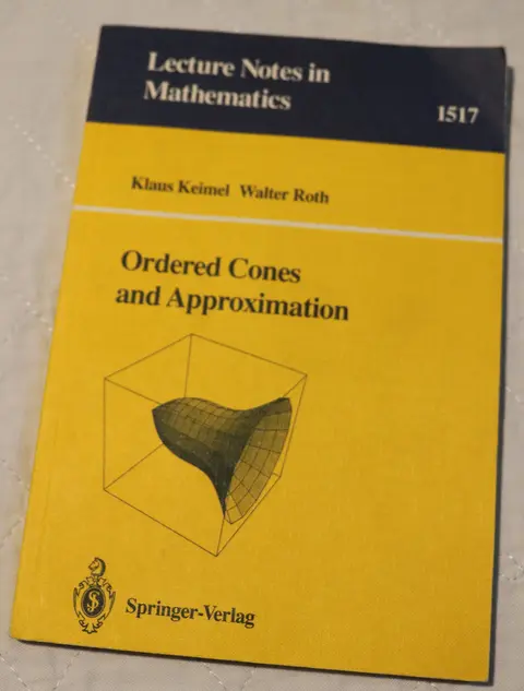 Cover of Ordered Cones and Approximation