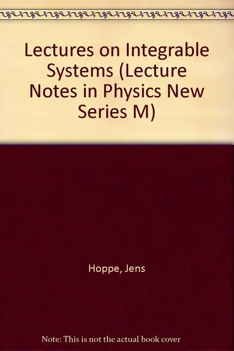 Cover of Lectures on Integrable Systems