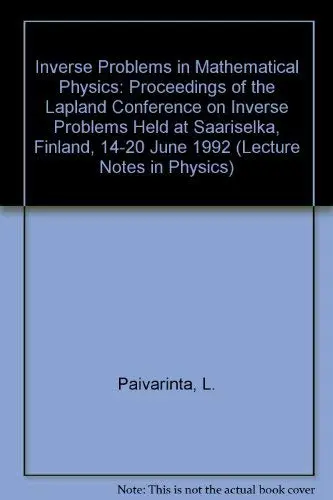 Cover of Inverse Problems in Mathematical Physics