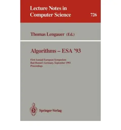 Cover of Algorithms -Esa '93