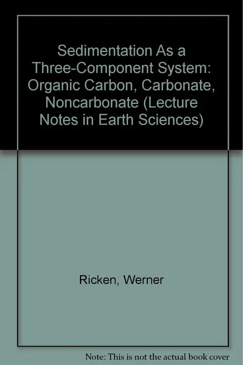 Cover of Sedimentation as a Three-Component System