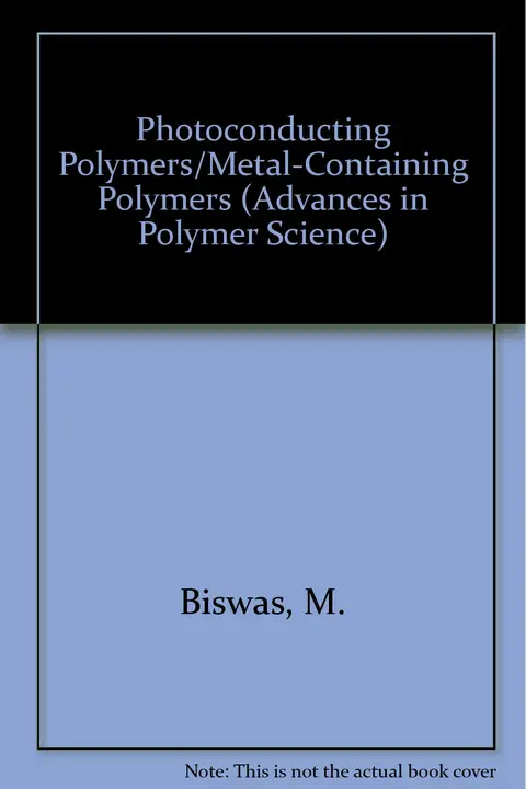 Cover of Photoconducting Polymers/Metal-Containing Polymers