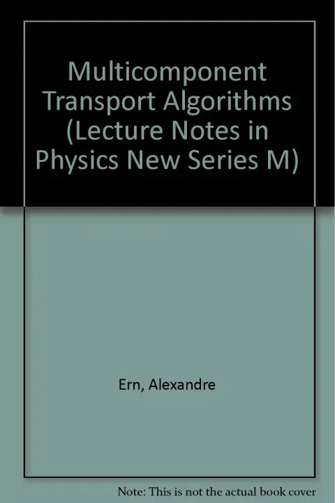 Cover of Multicomponent Transport Algorithms