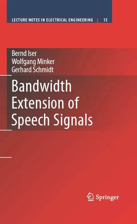 Cover of Bandwidth Extension of Speech Signals