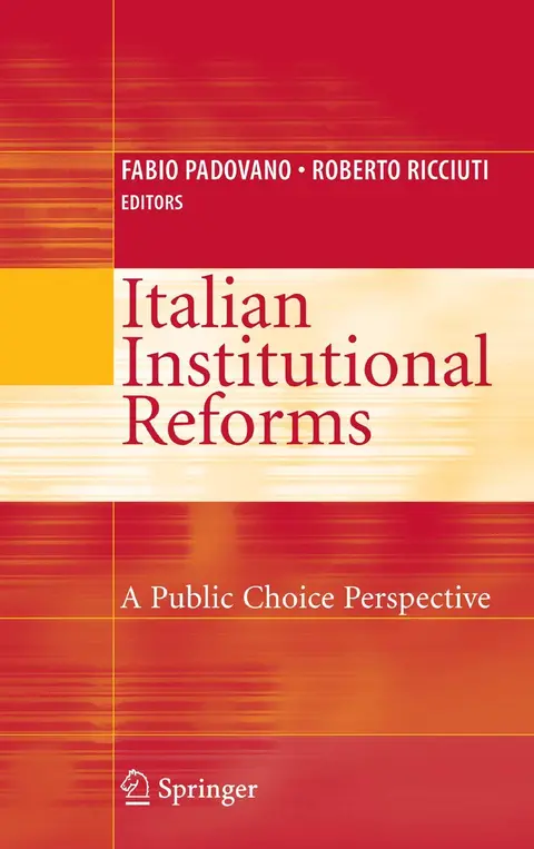 Cover of Italian Institutional Reforms