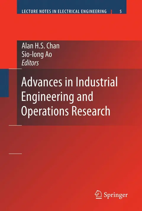 Cover of Advances in Industrial Engineering and Operations Research