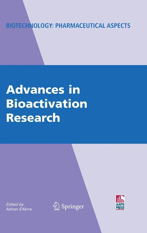 Cover of Advances in Bioactivation Research