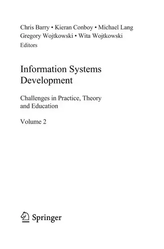 Cover of Information Systems Development, Volume 2