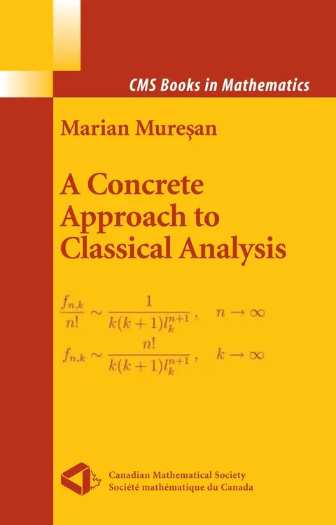 Cover of A Concrete Approach to Classical Analysis