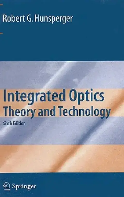 Cover of Integrated Optics