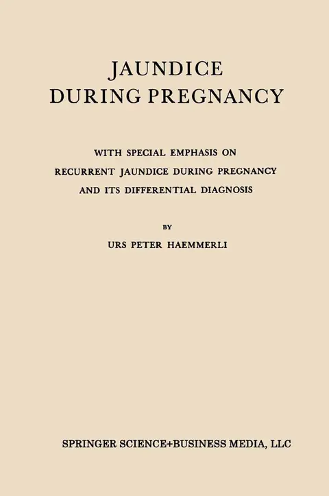 Cover of Jaundice During Pregnancy