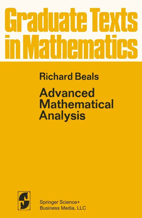 Cover of Advanced Mathematical Analysis