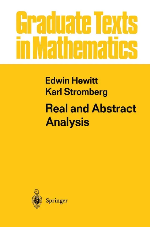 Cover of Real and Abstract Analysis