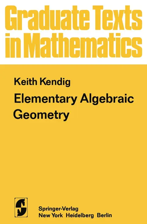 Cover of Elementary Algebraic Geometry