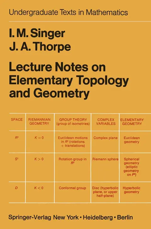 Cover of Lecture Notes on Elementary Topology and Geometry